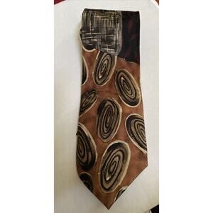 CHEZ ROFFE Bold Abstract Art Deco Urban Artsy Necktie.